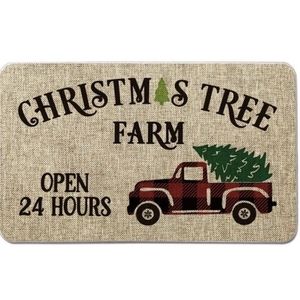 Christmas Tree Farm Doormat Rug